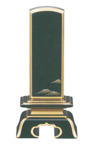 位牌 純面粉 上塗り位牌 彩 蒔絵入り 富士 3.5寸/4寸/4.5寸/5寸/5.5寸/6寸