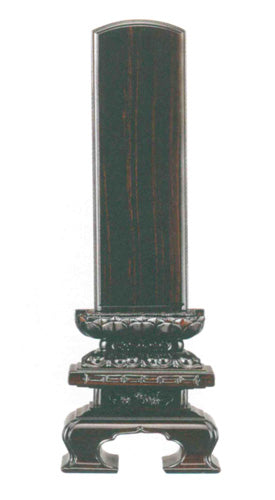 位牌 黒壇 上京型千倉座 吹蓮華 4寸/4.5寸/5寸/5.5寸/6寸/25巾60