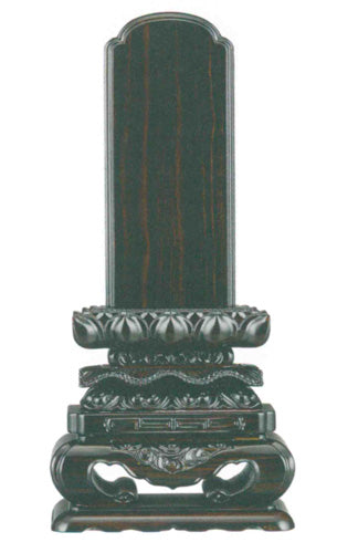 位牌 黒壇 上等猫丸 4寸/4.5寸/5寸/5.5寸/6寸