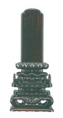 位牌 黒壇 切高欄 5寸/5.5寸/6寸