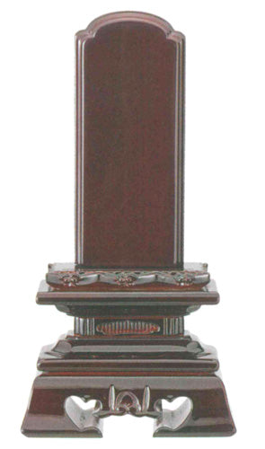 位牌 紫壇 呂色仕上 勝美楼門 3.5寸/4寸/4.5寸/5寸/6寸