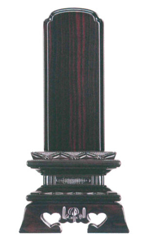 位牌 黒壇 勝美楼門 3寸/3.5寸/4寸/4.5寸/5寸/5.5寸/6寸/7寸