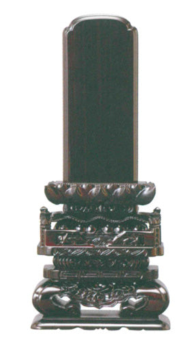 位牌 黒壇 切高欄 4寸/4.5寸/5寸/5.5寸/6寸/7寸