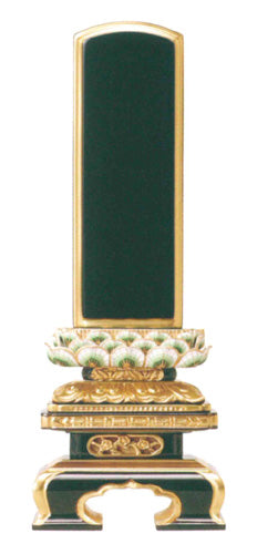 位牌 純面粉 孔雀蓮華 京型千倉座 3.5寸/4寸/4.5寸/5寸/5.5寸/6寸/25巾6