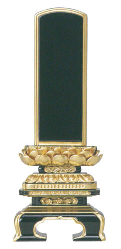 位牌 純面粉 京型千倉座 金吹蓮華 K 3寸/3.5寸/4寸/4.5寸/5寸/6寸/25巾6