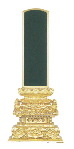 位牌 京形出高欄座 純三方金 3.5寸/4寸/4.5寸/5寸/6寸/7寸/8寸