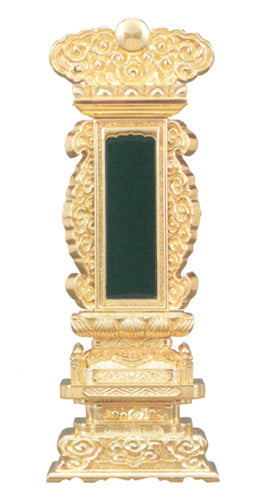 位牌 純三方金 雲形五重座 純三方金 4寸/4.5寸/5寸/6寸/7寸/8寸/9寸/10寸