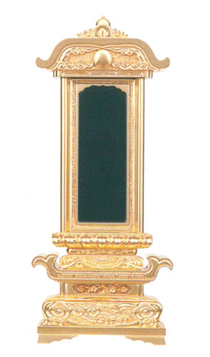 位牌 純前金 柱付筆辺座 純前金 40巾8/50巾9/60巾10寸/70巾11寸/80巾12寸