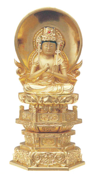 純金中七 【大日如来】 肌粉 1.8寸/2寸/2.5寸/3寸/3.5寸