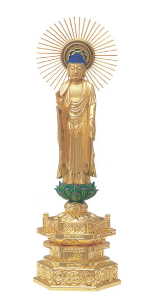 純金中七 【東立弥陀】 肌粉 3.5寸/4寸/4.5寸/5寸/5.5寸/6寸/7寸