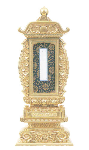 過去帳回出 純三方金 袖付五重過去帳回 4寸/4.5寸/5寸/6寸/7寸/8寸