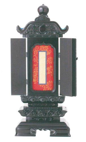 過去帳回出 黒壇 戸付雲二重過去帳回 3.5寸/4寸/4.5寸/5寸/6寸