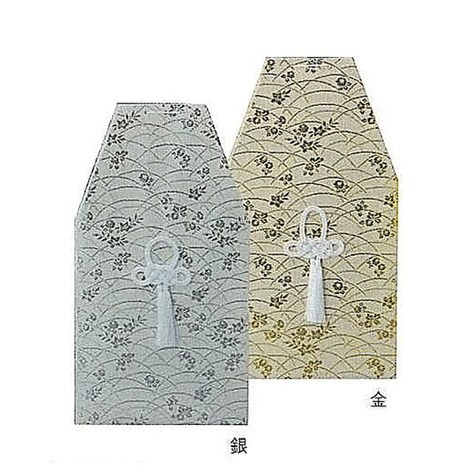 桐箱用骨カバーのみ 桔梗覆 【銀又は金】　骨壷4寸用/5寸用/6寸用/7寸用