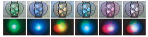 LED灯籠 ルミナス松山灯黒（1対）