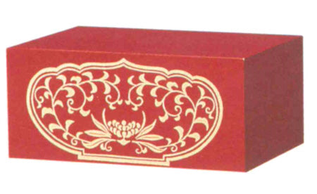 仏像台 木製 四角箱台 朱 　小/中/大